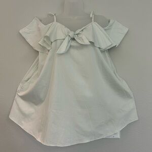 Easel cotton off-the-shoulder spaghetti strap swing top with pockets L